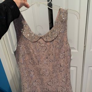 Gold sparkly collared dress